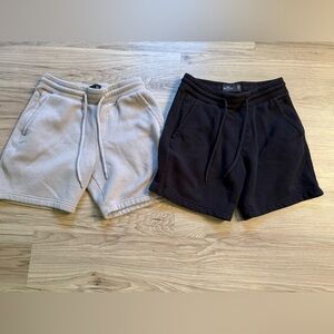 Hollister Black and Grey Athletic Sweat Shorts Size XS